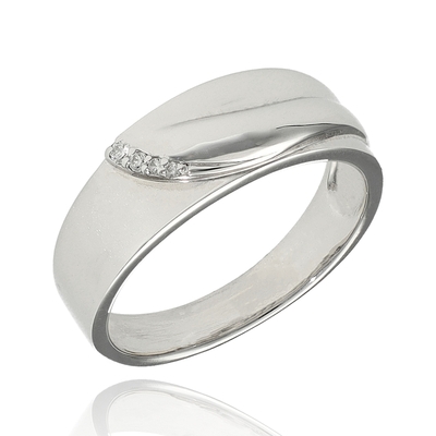 Frank Trautz fehér arany gyűrű 52-es méret (1-07242-52-0008/52)